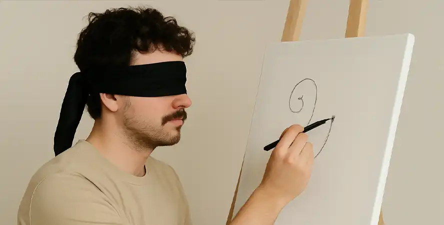 نقاشی با چشم بسته