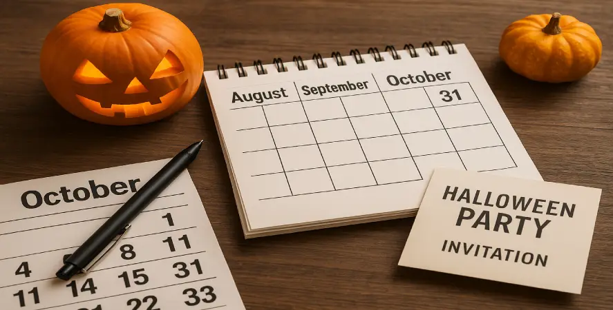 برنامهریزی و زمانبندی برای جشن هالووین در خانه