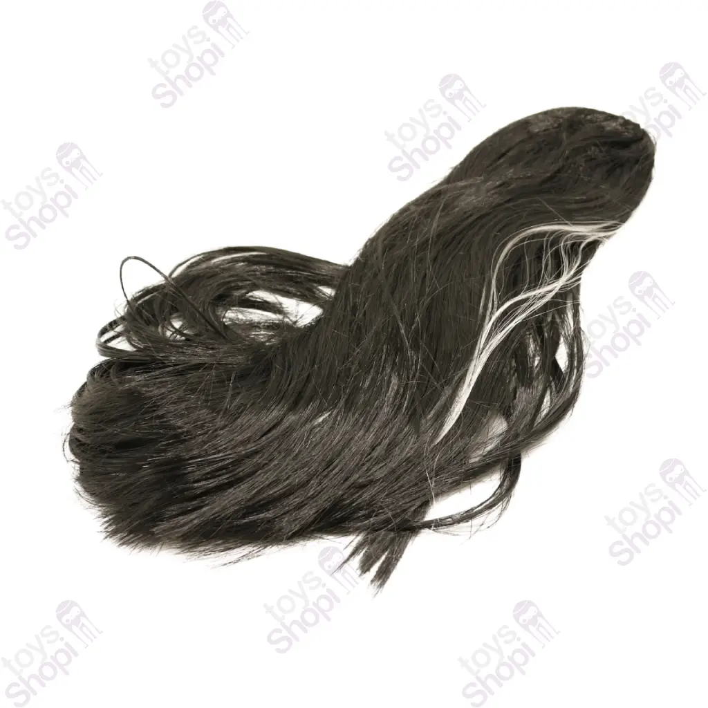 موی مشکی بلند با هایلایت سفید